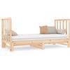 vidaXL Letto da giorno allungabile 2x(90x190) cm in legno di pino massiccio