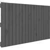 vidaXL Testata da parete grigia 108x3x60 cm in legno di pino massiccio