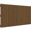 vidaXL Testiera a muro marrone miele 127,5x3x60 cm in legno di pino massiccio
