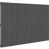 vidaXL Testata da parete grigia 166x3x110 cm in legno di pino massiccio