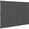 vidaXL Testata da parete grigia 159,5x3x110 cm in legno di pino massiccio