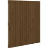 vidaXL Testiera a muro marrone miele 95,5x3x110 cm in legno di pino massiccio