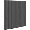vidaXL Testiera da parete grigia 108x3x110 cm Legno massello di pino