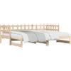 vidaXL Letto da giorno allungabile 2x(80x200) cm in legno di pino massiccio