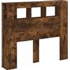 vidaXL testiera vidaXL LED rovere fumé 120x18,5x103,5 cm materiale a base di legno