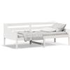 vidaXL Letto da giorno senza materasso bianco 80x200 cm in legno di pino massiccio