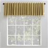 Sun Zero Greyson - Mantovana termica in finta seta Dupioni con perline e nappe, oscurante, con passanti sul retro, 127 x 43 cm, colore: Oro