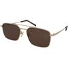 Gucci GG1957SA 002 | Occhiali da Sole Graduati o Non Graduati | Prova Online | Metallo | Quadrati | Oro | Adrialenti