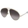 Gucci GG1654S 012 | Occhiali da Sole Graduati o Non Graduati | Prova Online | Metallo | Pilot | Oro | Adrialenti