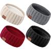 DRESHOW Fascia per Capelli Lavorata a Maglia Calda da Donna Scalda Orecchie Inverno Fascia Elastica All'uncinetto Fasce per Capelli in Pile Spesso