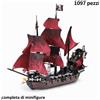 BUILDING BLOCK Nave Pirati Dei Caraibi Queen Anne's Revenge Set Costruzione 4195 - 1097 pezzi