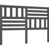 vidaXL Testiera grigia 166x4x100 cm in legno di pino massiccio