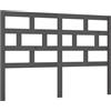 vidaXL Testiera grigia 166x4x100 cm in legno di pino massiccio