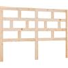 vidaXL Testiera 126x4x100 cm in legno di pino massiccio