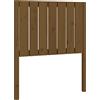vidaXL Testiera marrone miele 80,5x4x100 cm in legno di pino massiccio