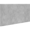 vidaXL Testiera grigio cemento 160x1,5x80 cm in materiale composito