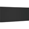 vidaXL Testiera nera 200x1,5x80 cm in materiale derivato dal legno