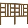 vidaXL Testiera marrone miele 156x4x100 cm in legno di pino massiccio