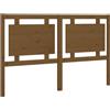 vidaXL Testiera marrone miele 155,5x4x100 cm in legno di pino massiccio