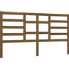 vidaXL Testiera per letto marrone miele 206x4x104 cm in legno massello di pino