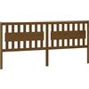 vidaXL Testiera marrone miele 205,5x4x100 cm in legno di pino massiccio