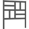 vidaXL Testiera Grigio 106x4x104 cm Legno massello di pino