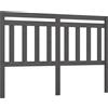vidaXL Testiera grigia 166x4x100 cm in legno di pino massiccio