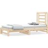 vidaXL Letto da giorno allungabile 2x(90x200) cm in legno di pino massiccio