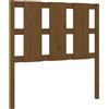 vidaXL Testiera marrone miele 95,5x4x100 cm in legno di pino massiccio