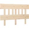 vidaXL Testiera 153,5x3x81 cm in legno di pino massiccio
