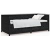 vidaXL Letto da giorno nero 90x190 cm in legno di pino massiccio