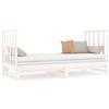 vidaXL Letto da giorno allungabile bianco 2x(90x190) cm in legno di pino massiccio