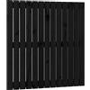vidaXL Testata a muro nera 82,5x3x90 cm in legno di pino massiccio