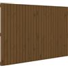 vidaXL Testiera da parete Marrone miele 166x3x110 cm Legno massello di pino