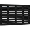 vidaXL Testiera a muro nera 106x3x63 cm in legno di pino massiccio