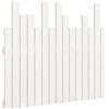 vidaXL Testata a muro bianca 95,5x3x80 cm in legno di pino massiccio