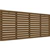 vidaXL Testiera da letto a muro Marrone miele 166x3x91,5 cm Legno massello di pino