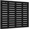 vidaXL Testiera da parete nera 141x3x91,5 cm Legno massello di pino