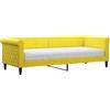 vidaXL Divano letto con materasso giallo 80x200 cm velluto