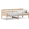 vidaXL Letto da giorno senza materasso 90x200 cm in legno di pino massiccio