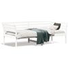 vidaXL Letto da giorno senza materasso bianco 90x190 cm in legno di pino massiccio