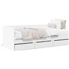 vidaXL Letto da giorno con cassetti bianco 90x190 cm materiale legno