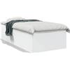 vidaXL Struttura letto bianco 75x190 cm in legno
