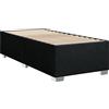 vidaXL Struttura letto senza materasso nero 90x190 cm tessuto