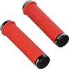 Sram JUEGO DE PUÑOS SRAM DOBLE BLOQUEO SILICONA ROJO
