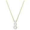 Swarovski Stilla Attract Collana Pendente, con Zirconia Trasparente, Pietre Scintillanti a Taglio Round, Chiusura a Moschettone, Placcatura in Tonalità Oro, 38-45 cm, 1,5 x 0,5 cm