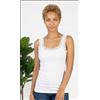Ma.Re Canotta Donna BASIC COTTON art. 602 Spalla larga in pizzo Bianco