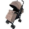 Passeggino Leonie Clapsy Con Borsa e Coprigambe Caffè