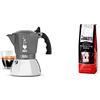 Bialetti Caffettiera Brikka Induction, 4 Tazze, 160 ml, Espresso Cremoso come al Bar, Adatta a Tutti i piani cottura & Perfetto Moka Caffè Macinato