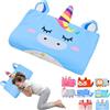 YAOZUP Cuscino Memory Foam Bambini,Cuscino Culla,Cuscino per Bambini con Federa,Ipoallergenico,Anti Acari,Cuscino per Bambini per Sonnellini per Ragazzi e Ragazze (3-10 Anni) (Unicorno blu)